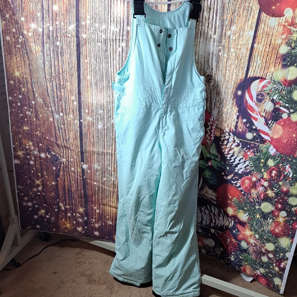 Coulmbia Girls Youth Sz14-16  Mint Snow Bib Overallls Looks New !